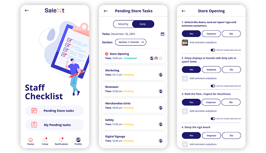 Staff Checklist