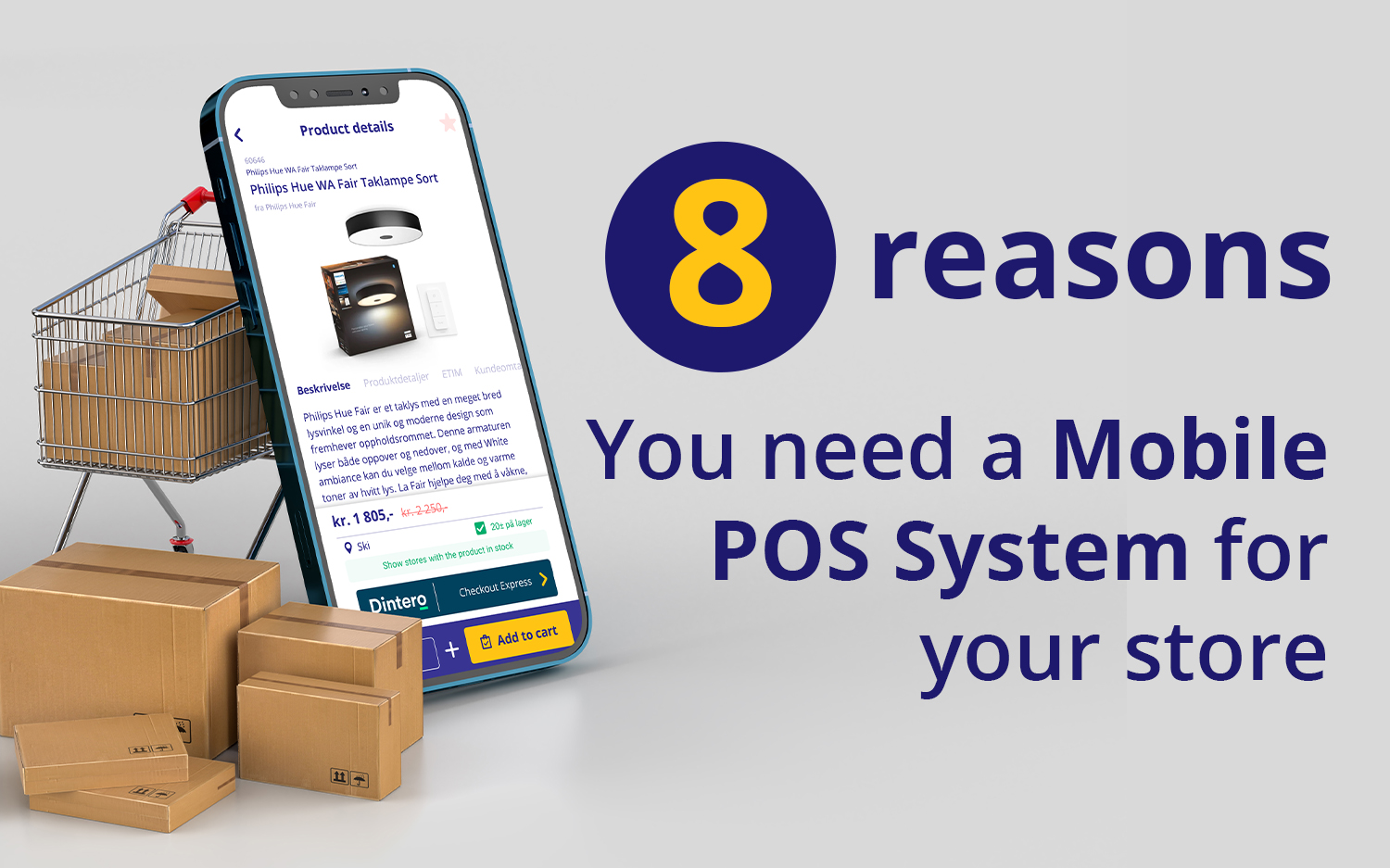 Retail store owner reviewing a mobile point of sale system